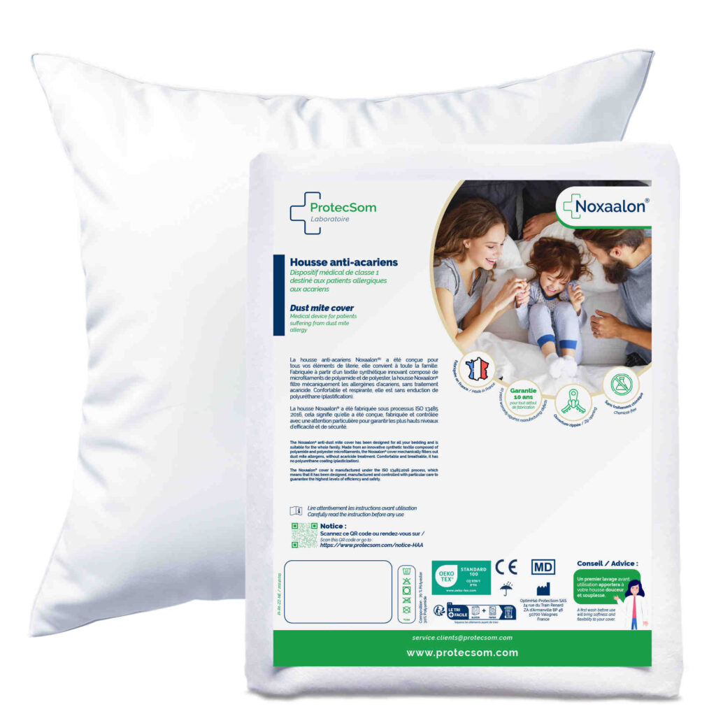 Housse anti-acariens pour oreiller - Noxaalon®
