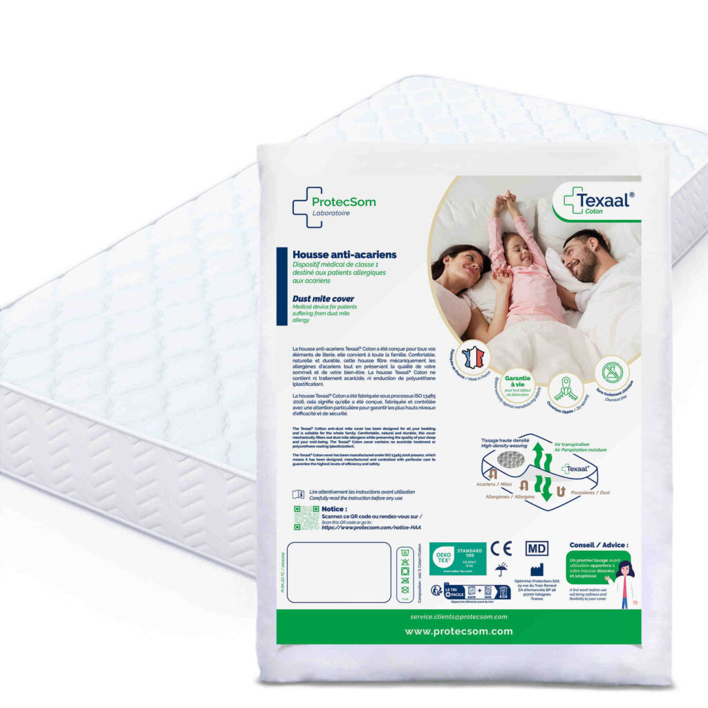 Housse anti-acariens pour matelas - Texaal® Coton